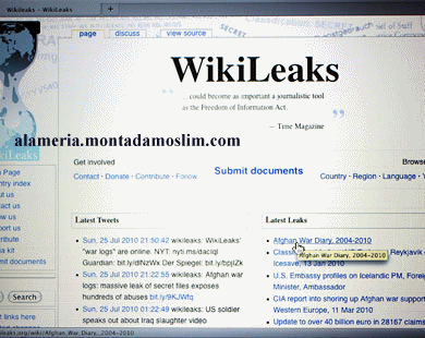 موقع ويكيليكس WiKiLeaKs للوثائق المسربة بدون علم USA  Animat17