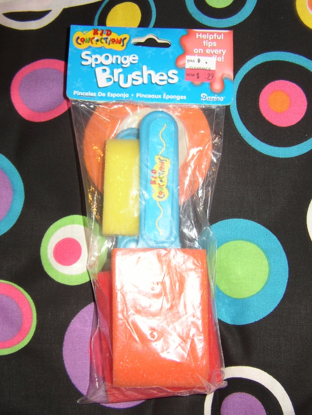 Sponge brushes from Michael's Sponge10