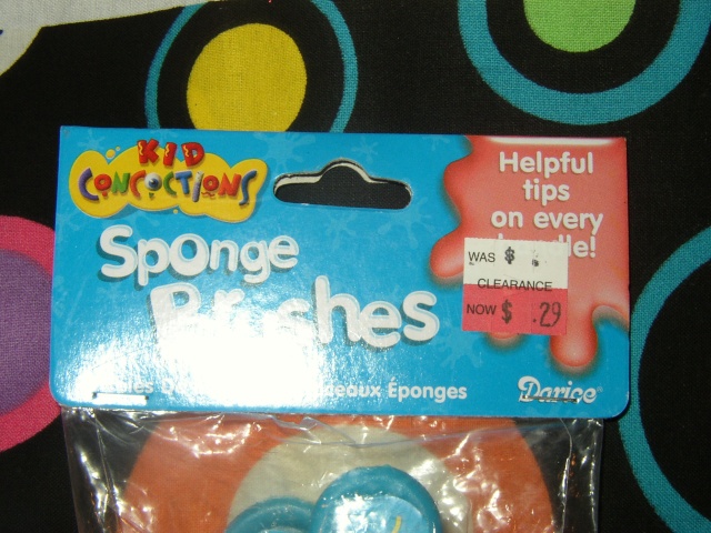 Sponge brushes from Michael's Sponge12