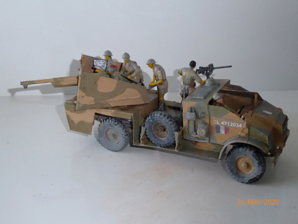 Réalisation d'un CONUS GUN CANON 75mm du 1er RMSM  (Syrie et Lybie 1942) - IBG Models réf= 35042 - 1/35 - châssis et cabine C60L P1000732