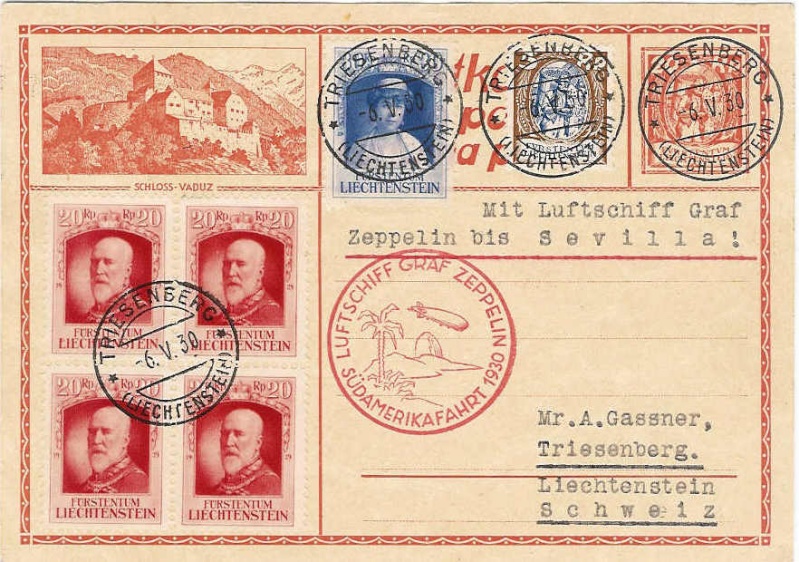 Liechtenstein - Zeppelin-Zuleitungspost 57_i_l10