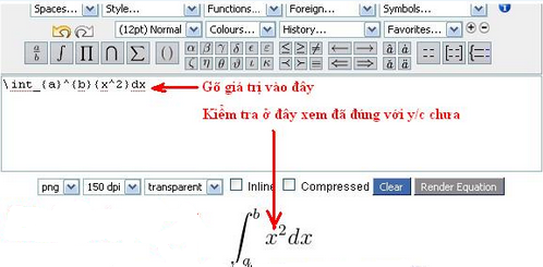  Hướng dẫn gõ công thức Toán, Hóa ...  trên diễn đàn. Aadff10