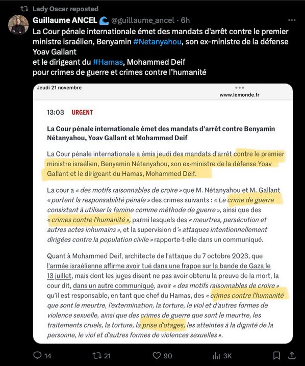 Plainte pour génocide présentée à la Cour Pénale Internationale (CPI) le jeudi 9 novembre 2023 - Page 7 Mise_e11