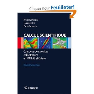 Calcul Scientifique: Cours, Exercices Corrigés et Illustrations en MATLAB et Octave, Deuxième édition 41bsbz10