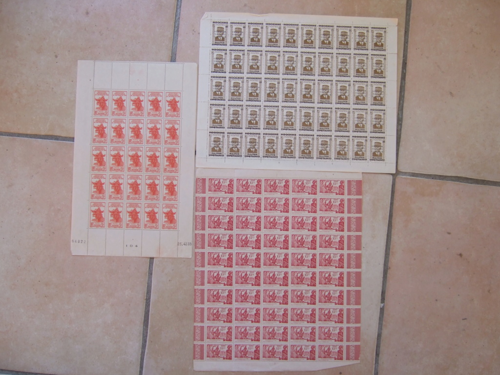 Planches timbres Indochine Française 1939 Petain ....ESC SEPT1 Dscf6019