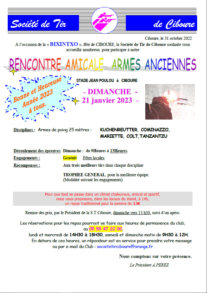 Rencontre amicale Armes Anciennes, Ciboure, 21 janvier 2023 Captur16