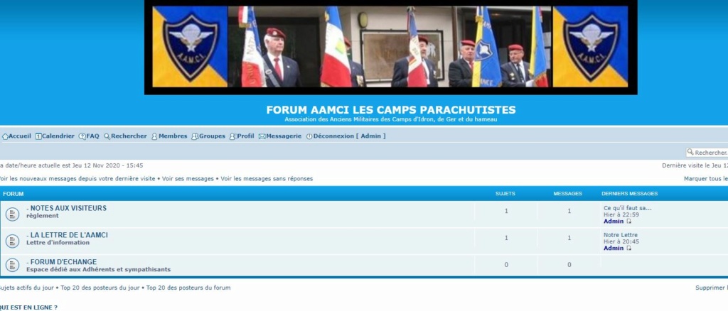 2 apparences du même forum après sa création  Aspect11