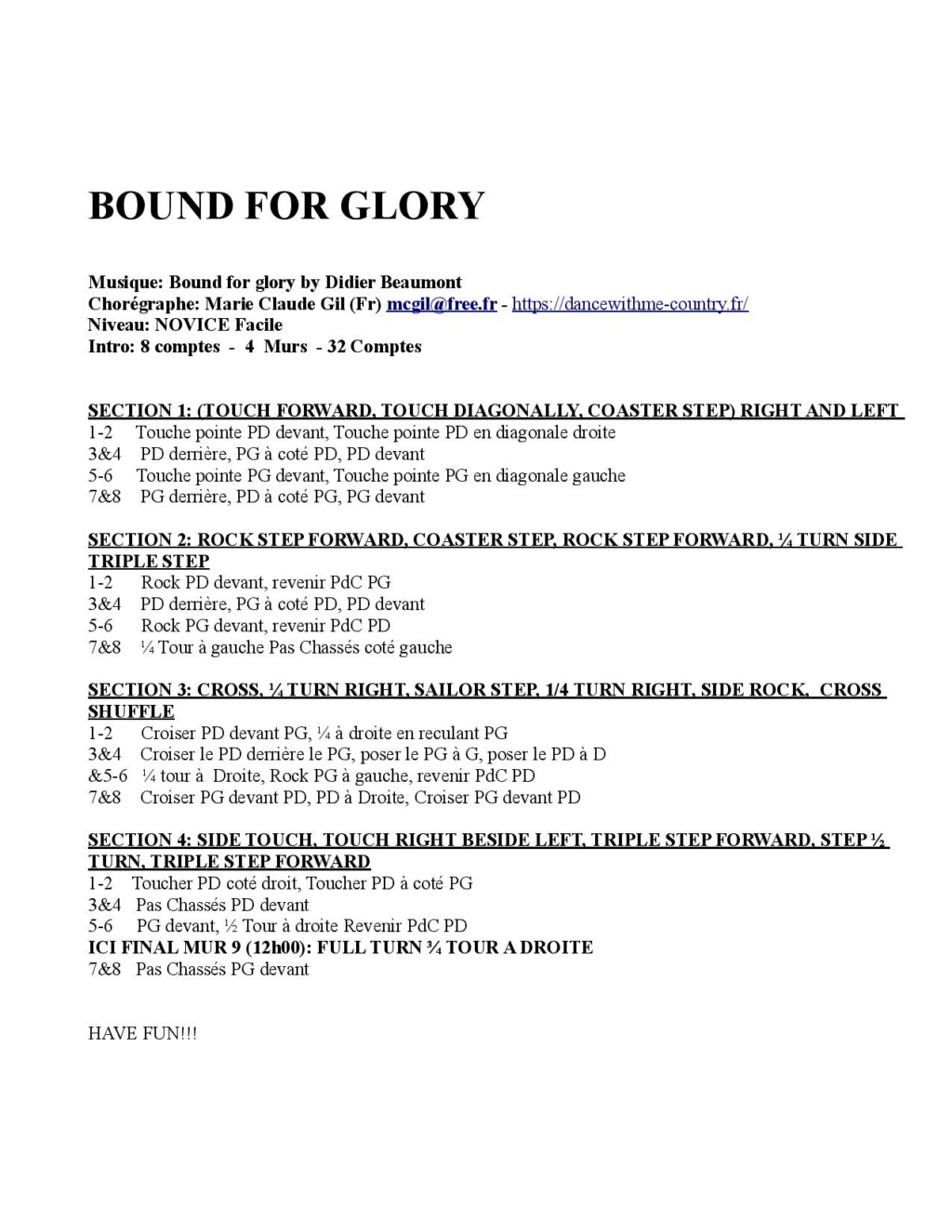 P D F - BOUND FOR GLORY - NOVICE  Bound_11