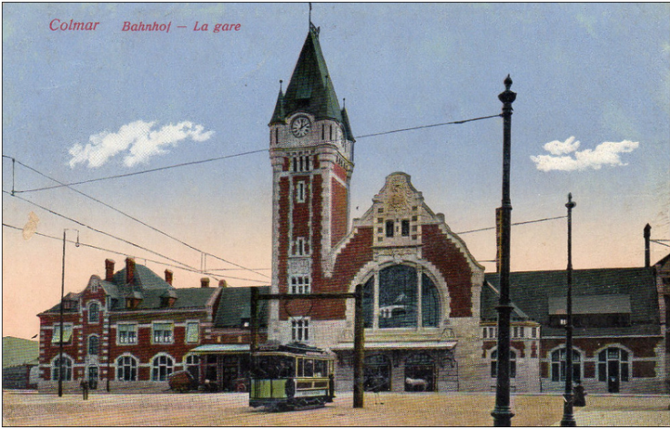 Ancienne photos de la gare de Colmar (68) Gare510