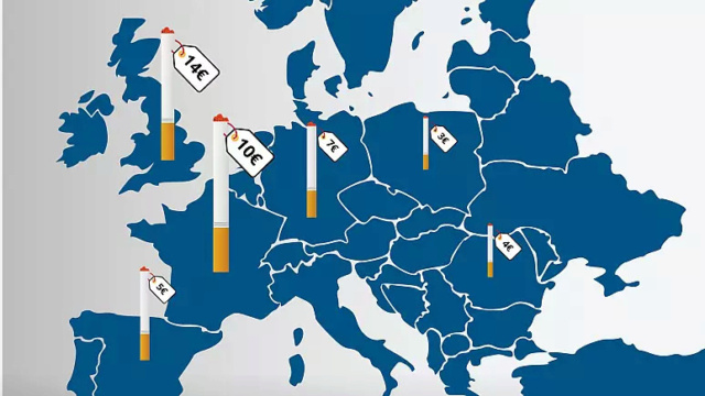 Quel pays a les #cigarettes les plus chères d'#Europe ? Tour d'horizon de la #taxation sur le #tabac 773x4316
