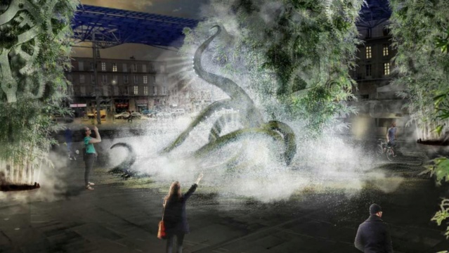 #Amiens : une #pétition contre le projet de #calamar géant devant la #gare B9722210
