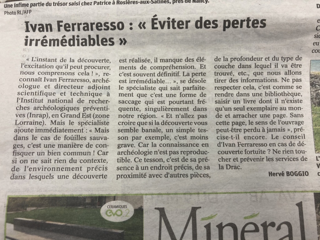 Article de presse sur les fouilles  6d400510