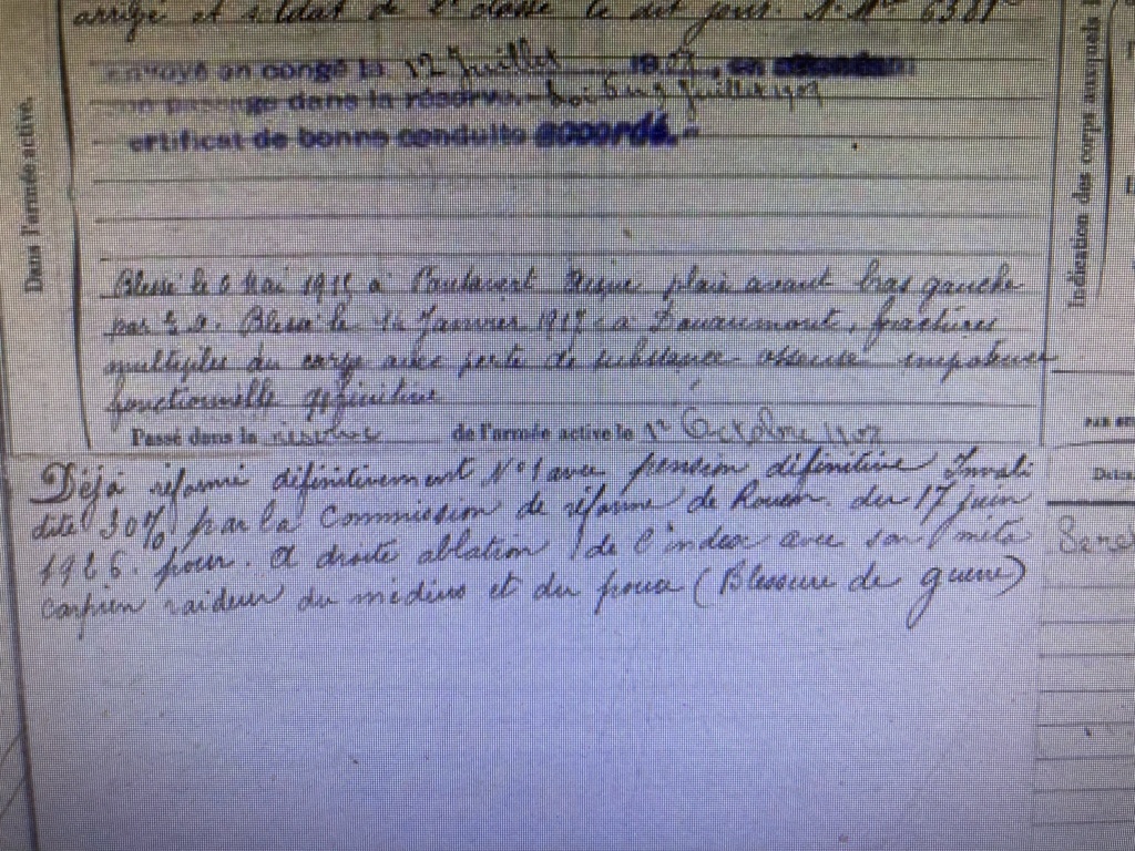 (P) Plaque d’identité d’un soldat blessé grièvement à Douaumont A CLOTURER Cbc5c510