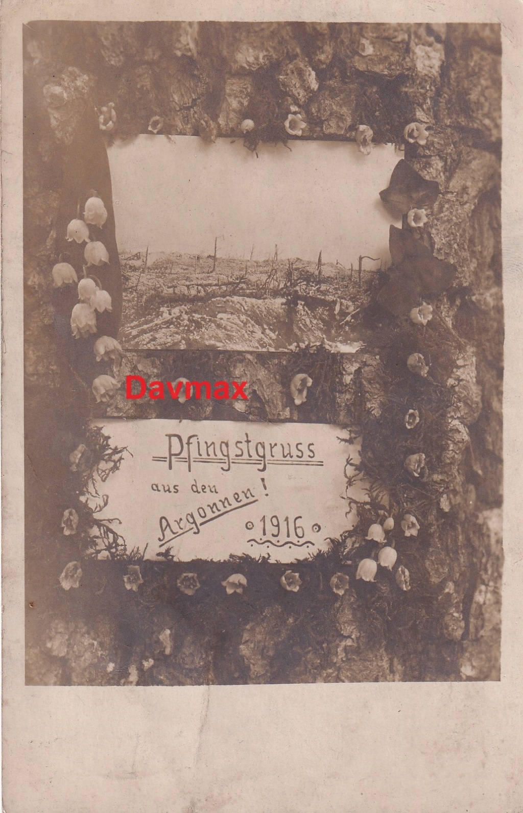 (E) Carte postale Agonne d'un soldat allemand de Florange (Moselle) A CLOTURER Img_2134