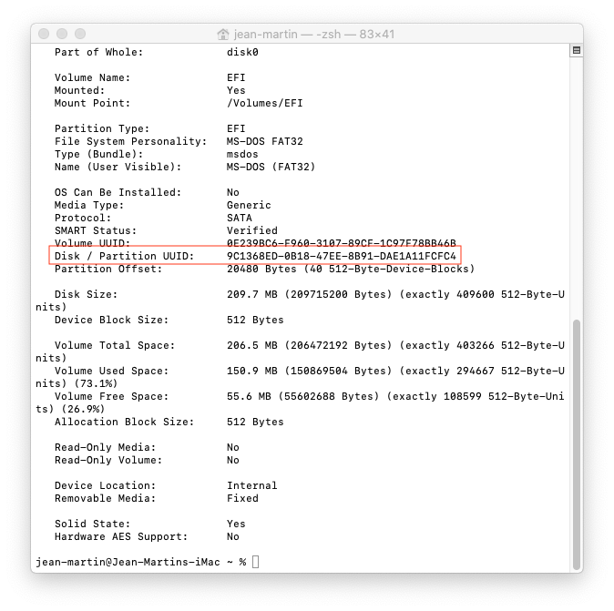 Cacher aprtitions windows dans le Clover boot menu Uuid10