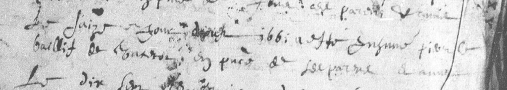 décès - Aide à la lecture Décès de Pierre LEBAILLIF 16/08/1661 Vattetot-sur-mer Captur10