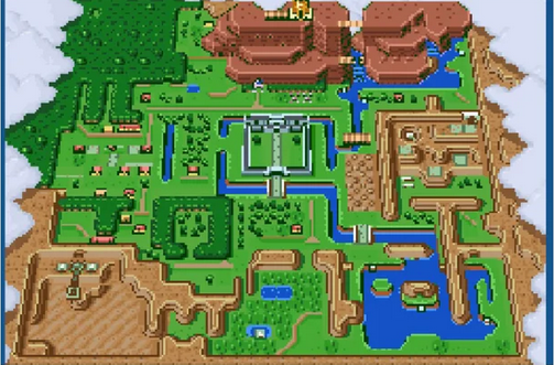 Animal Crossing : un joueur recrée le royaume d’Hyrule de Zelda  "A Link to the Past" (vidéo) Par Maurine Briantais Capt1331