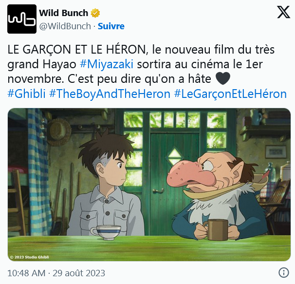 Le Garçon et le Héron (Ghibli) : bande-annonce, avis, histoire, tout savoir du nouveau Miyazaki ! Par Marcus Dupont-Besnard  Captur51