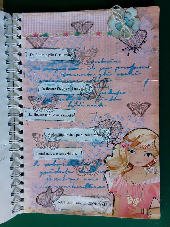 Provocare Art Journaling luna iunie - Despre copilarie (Popa Cornelia) Maria12