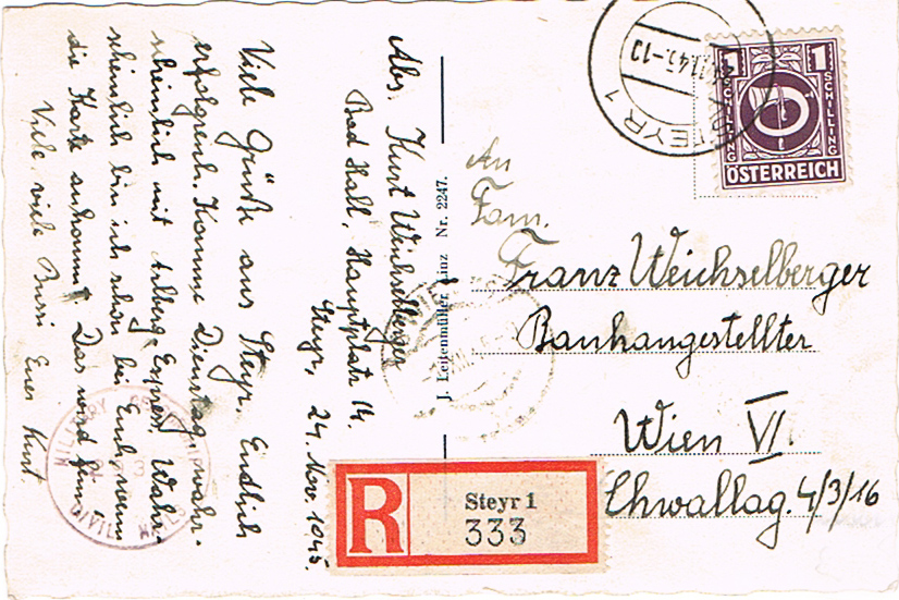 Posthornzeichnung - ANK 697-713 - Belege - Seite 4 Post10