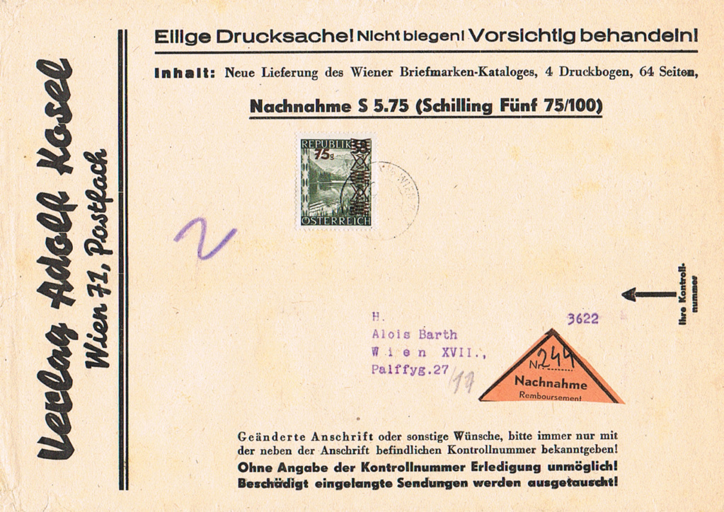 Sammlung Bedarfsbriefe Österreich ab 1945 - Seite 11 Z110