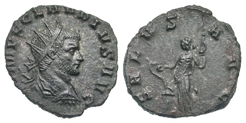 Antoniniano de Claudio II - SALVS AVG - Roma 30123210