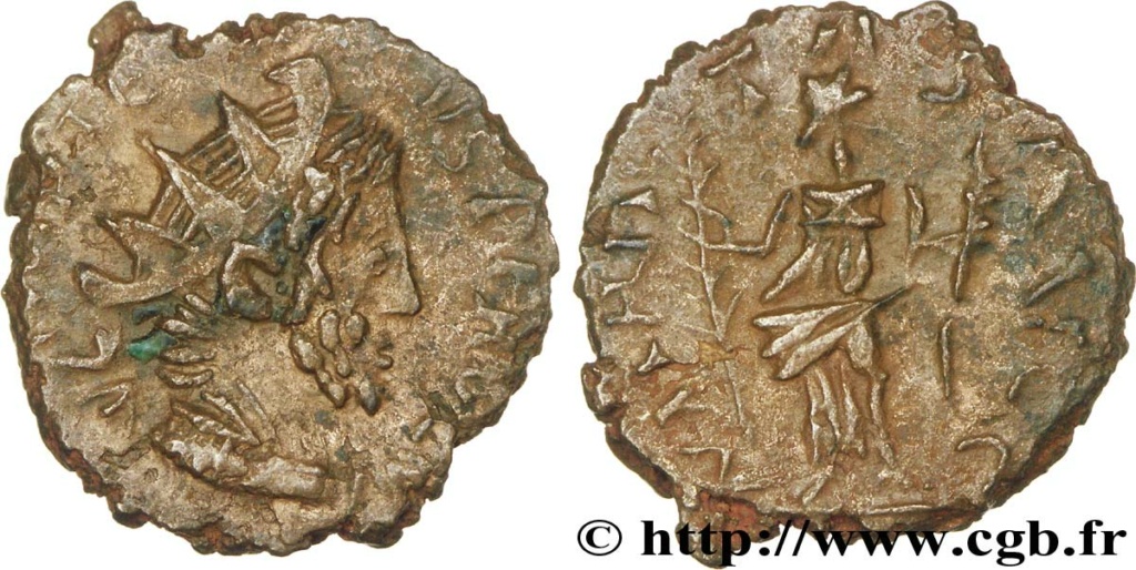 Antoniniano bárbaro (minimus) de Tetricus. HILARITAS AVGG. Hilaritas estante a izq. 5546810
