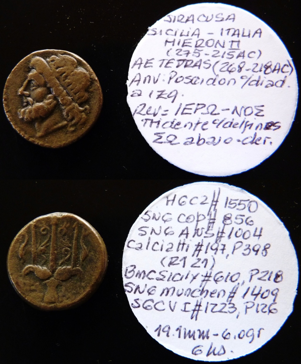 AR Tetradracma y AE Tetras de Siracusa - Sicilia - Magna Grecia Bmc_6111