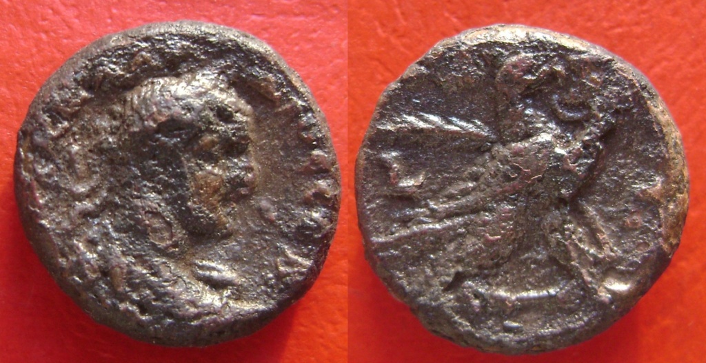 Tetradracma de Claudio II, L - Gamma , Águila a der., Alexandria Claudi13