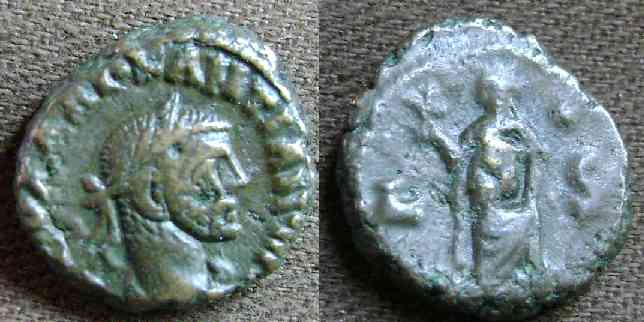 Tetradracma de Diocleciano, L - */S , Elpis/Spes, Alexandria Diocle11