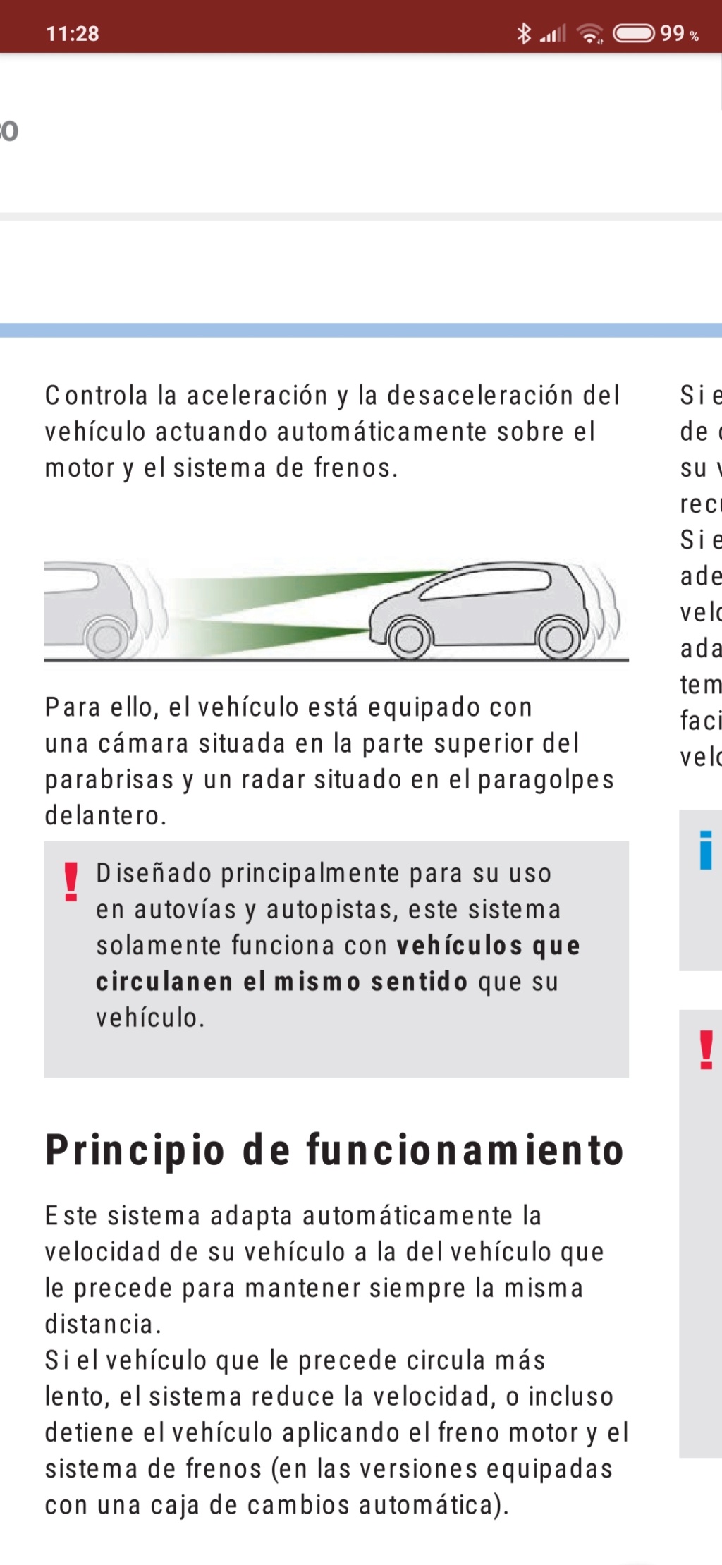 velocidad - Control adaptativo de velocidad Screen13