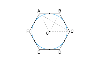 Hexágono regular - diagonal Screen26