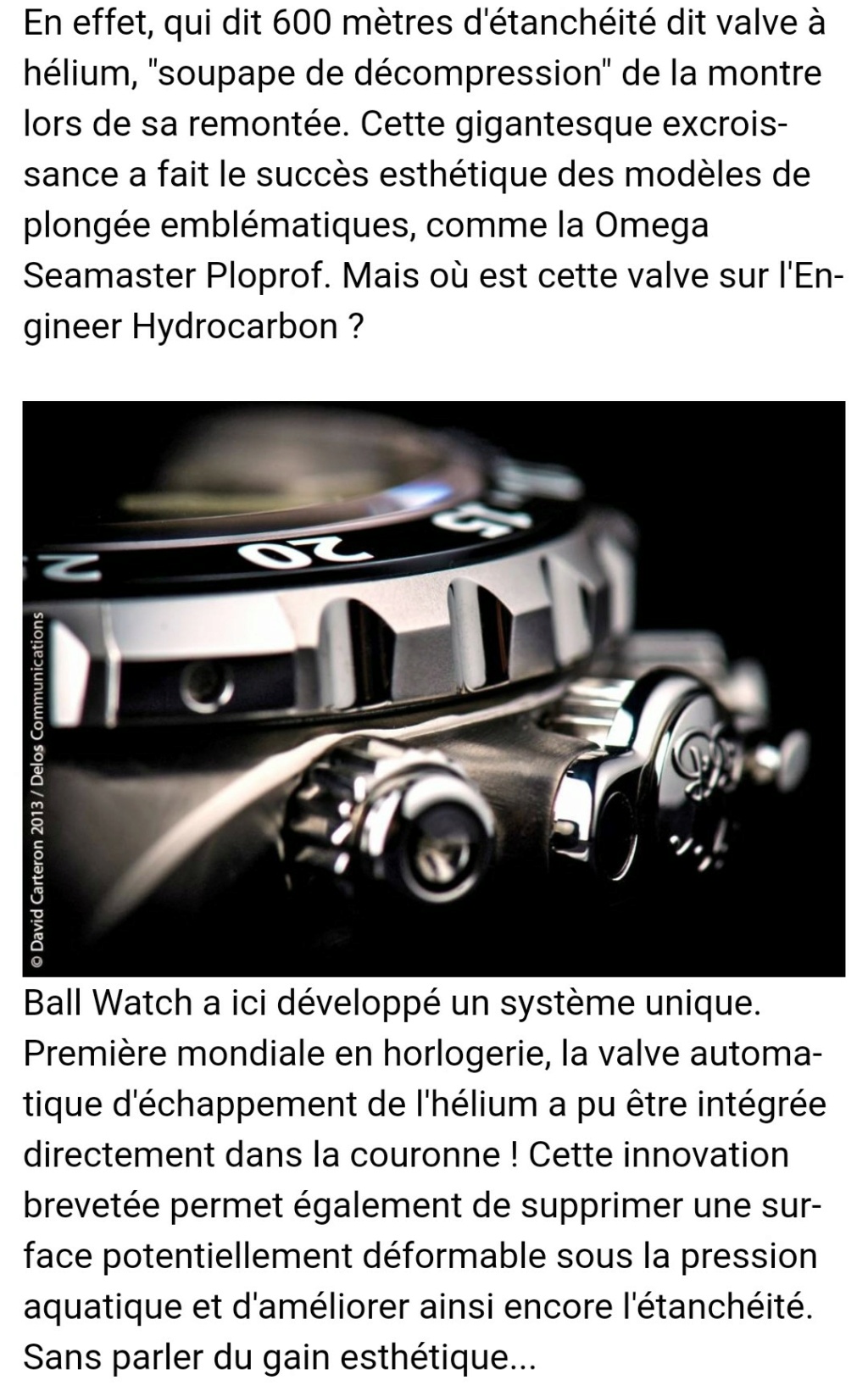 ball  watch - Ball watch co. (Hydrocarbure/hydrocrabon/engineer) avis plongeuses Screen53