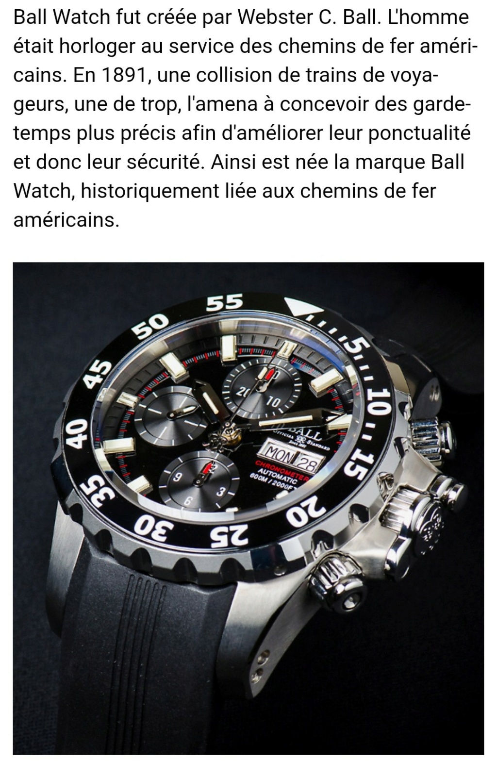 ball  watch - Ball watch co. (Hydrocarbure/hydrocrabon/engineer) avis plongeuses Screen56