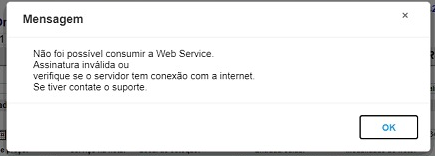 AtendeSmart \ NFe \ "Não foi possível consumir a Web Service" Nao_fo10