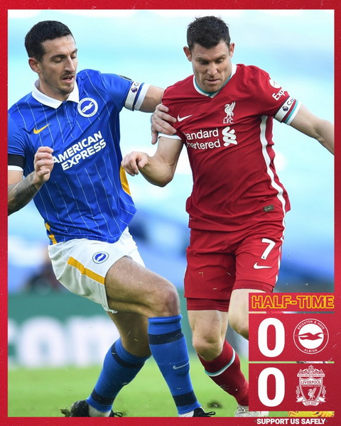 10. Spieltag der Premier League 2020/21 - 28. 11. 2020 13:30 Brighton & Hove Albion - FC Liverpool 12803913