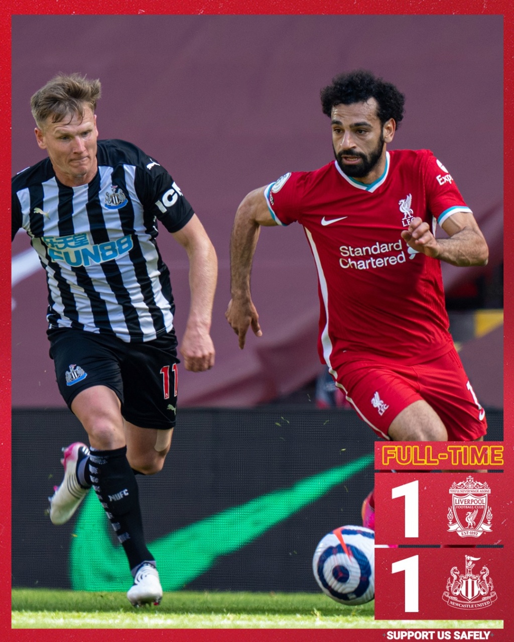  33. Spieltag der Premiere League 2020/21 - 24.04. 2021 21:00 Liverpool FC - Newcastle United 1:1 4915