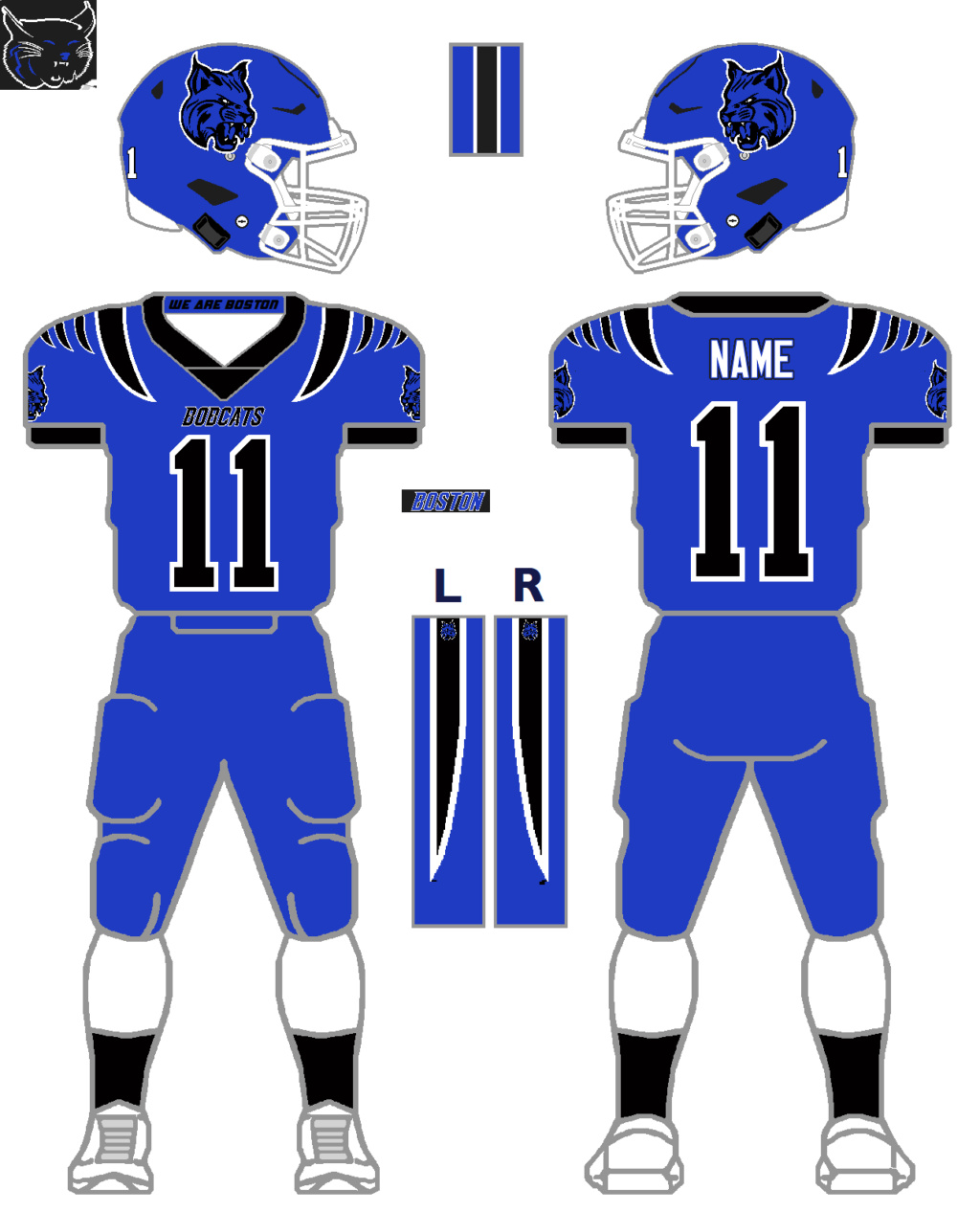 Boston Bobcats Uniforms/Fields for 2022 GSL Season Blue10