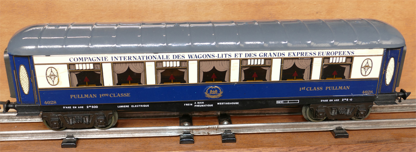 AS Voiture CIWL pullman 1ère classe bleu et crème #4028 4028-m15