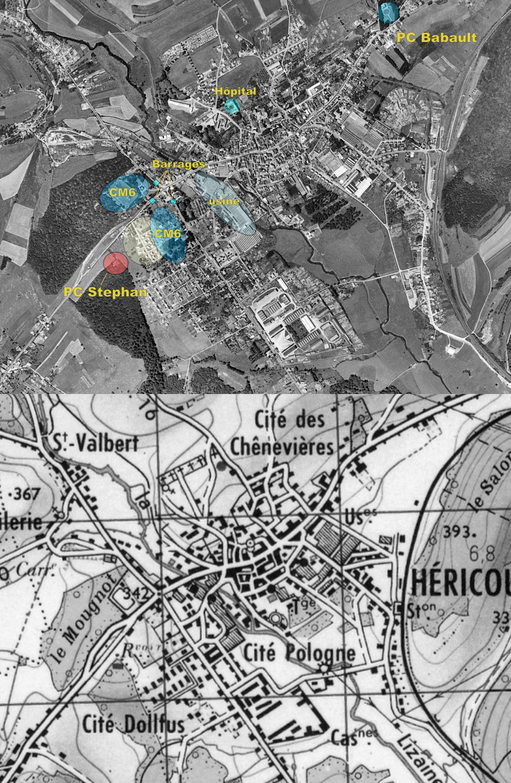 Combat du I/22e RIF à Héricourt le 18 juin 1940 - Page 2 Ign_hz10
