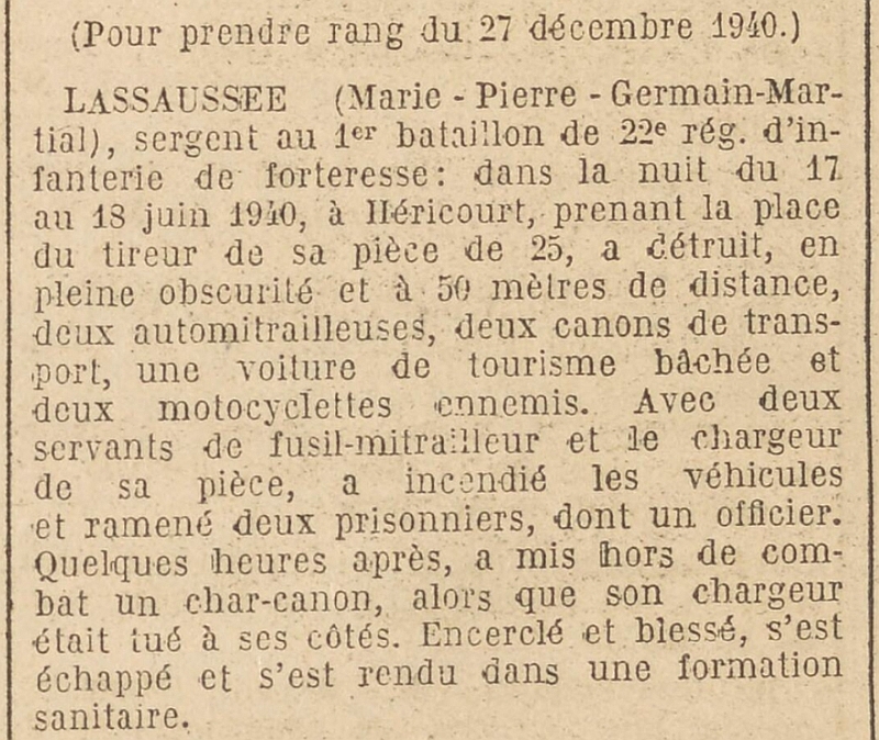 Combat du I/22e RIF à Héricourt le 18 juin 1940 - Page 2 Lassau10