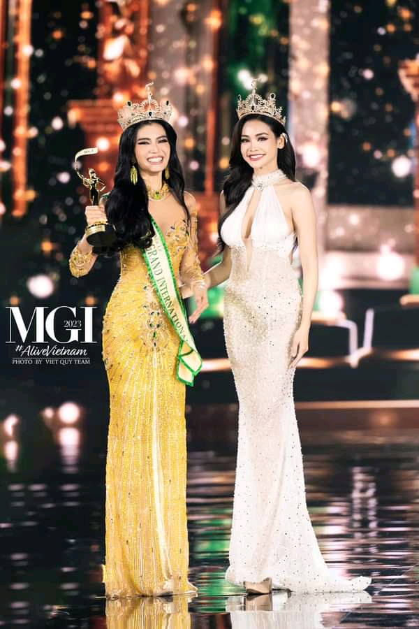 Ni Ni Lin Eain of Myanmar won 1st Runner Up at the 2023 Miss Grand International 16984521