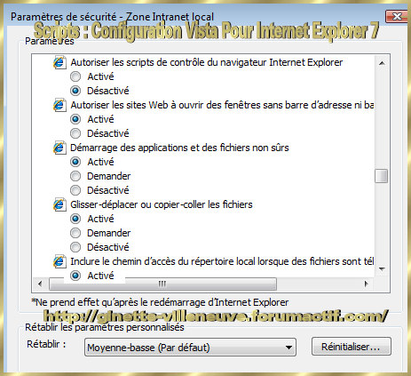 Scripts : Configurer WINDOWS Vista & Internet Explorer 7 Script18