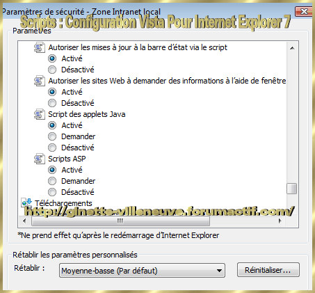 Scripts : Configurer WINDOWS Vista & Internet Explorer 7 Script23