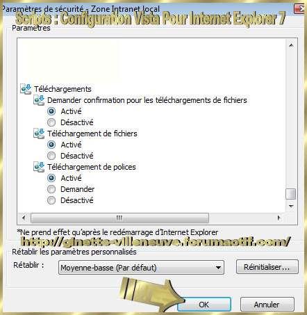 Scripts : Configurer WINDOWS Vista & Internet Explorer 7 Script24