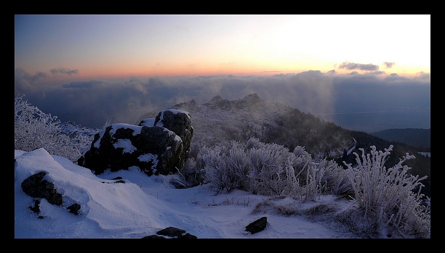 Lever de soleil glacé dans le Massif du Pilat P1230010