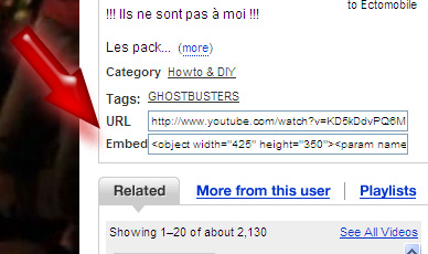 Nouvelles balises : [youtube] et [dailymotion] Untitl25