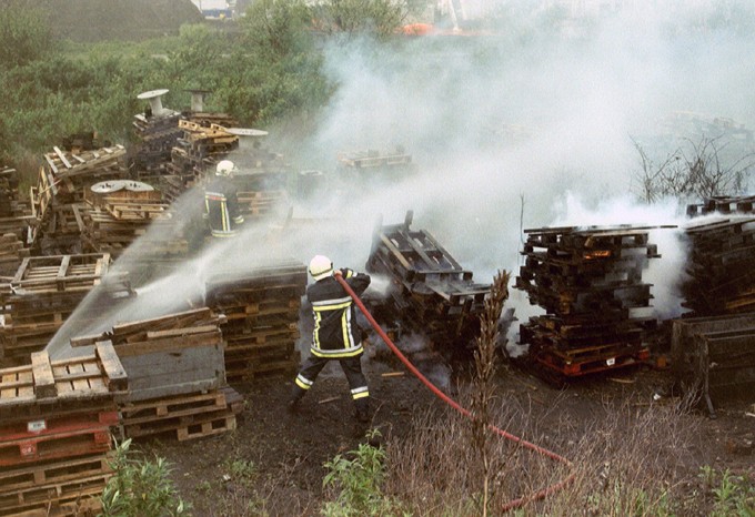 Equipe incendie de l'atelier de traction SNCB de Charleroi Imm02410