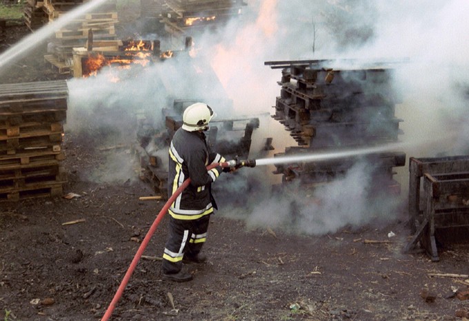 Equipe incendie de l'atelier de traction SNCB de Charleroi Imm02510