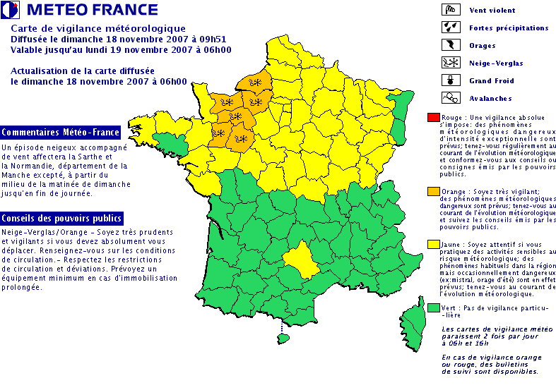 Vigilance Météo-France du 18/10/07 >!< Fr23